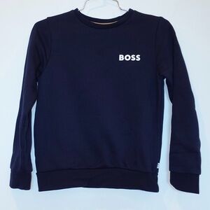 BOSS Boys Crewneck Sweatshirt – Navy – Size 10 (138)